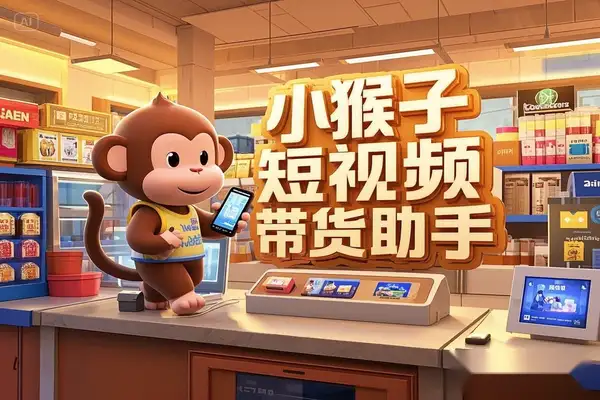 小猴子短视频带货助手:全自动搬运视频,多平台带货,日入可观!