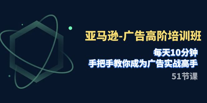亚马逊广告高阶培训班,每天10分钟,手把手教你成为广告实战高手(51节)