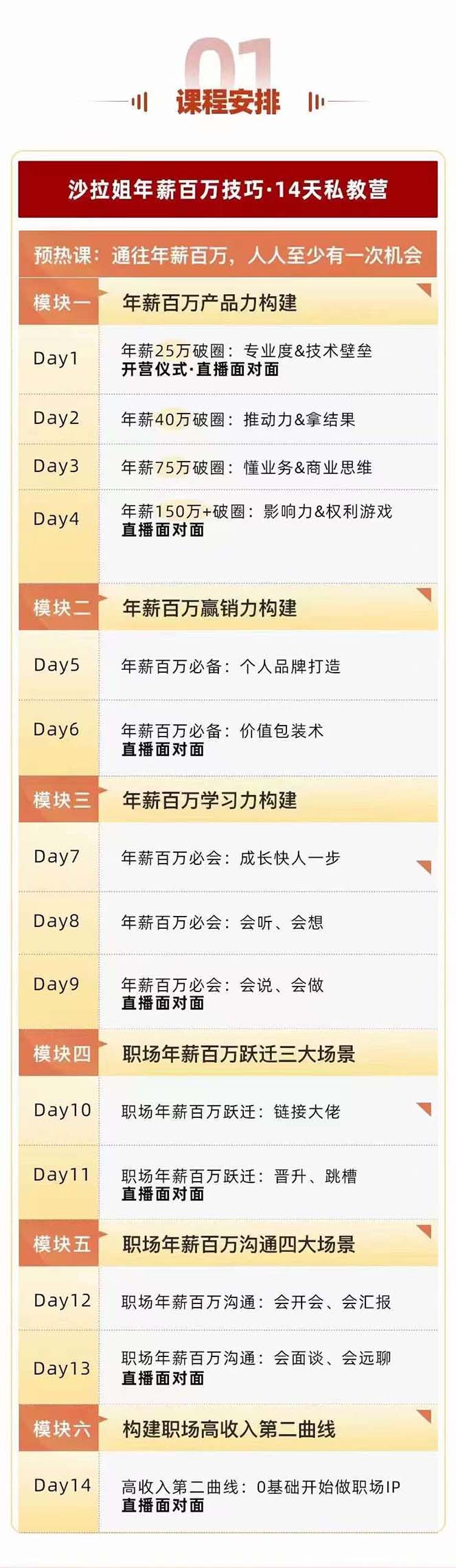 通往百万年薪之路陪跑训练营：职场外挂/年薪百万技巧/职业规划定制/等等