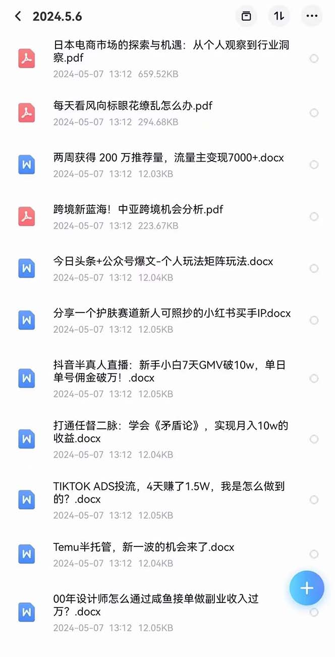 2024生财有术第八期 互联网创业者聚集地，复制高手赚钱方法(5月9日更新)