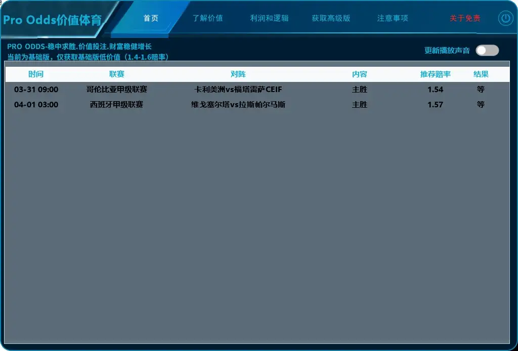 ProOdds足球早盘：胜率70%以上，AI预测脚本+使用教程，轻松赢在起跑线！