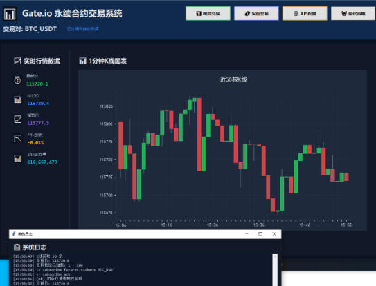 BTC合约量化策略自动挂机助手,支持模拟盘+实盘自动止盈止损【合约助手+使用教程】