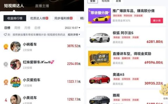 懂车帝搬砖零门槛项目-拍车赚钱计划： 稳定日赚1000+