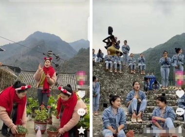 多胞胎实拍短视频玩法思路,5个一样的你一起唱歌,新奇有趣流量大!