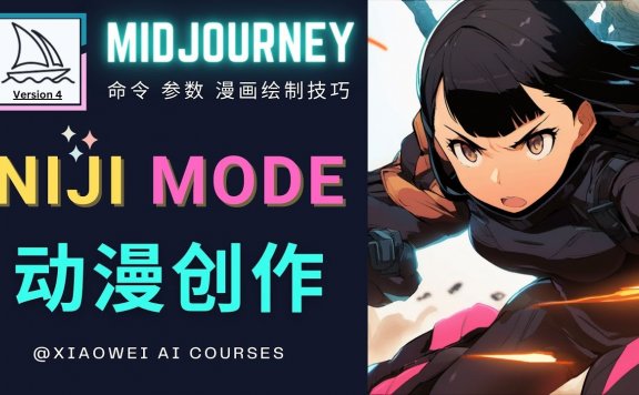 使用Midjourney的Niji模式，绘制专业级的动漫作品，多重风格可选
