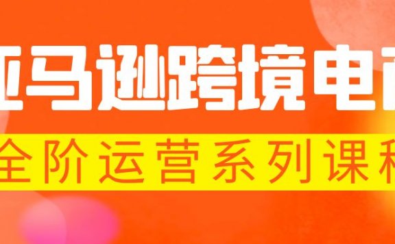 亚马逊跨境电商全阶运营系列课程 每天10分钟,让你快速成为亚马逊运营高手