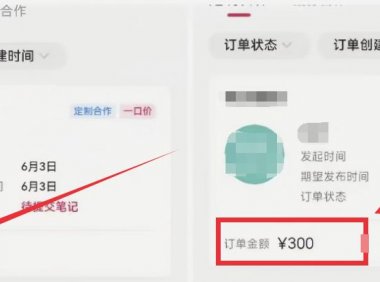 小红书商单搬砖玩法,一单收益200-300(可批量放大)