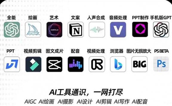 AIGC全能特训营第3期:一次掌握14大主流AI工具,A1工具通识,一网打尽