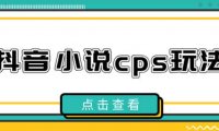 抖音小说CPS赚钱玩法详细流程解析