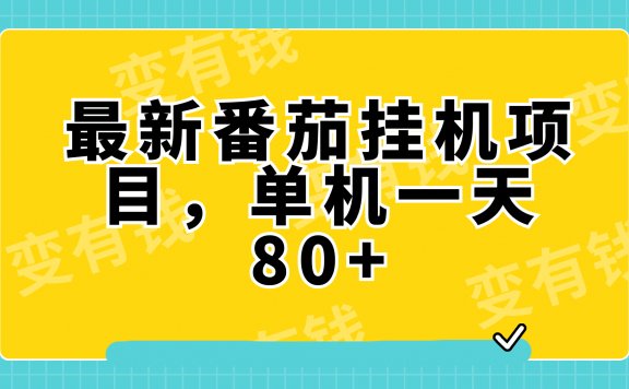 最新番茄小说挂机项目,单机一天80+可批量操作!