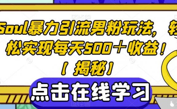 soul3.0玩法精准引流s粉,日加200人单日变现500+保姆级教程!