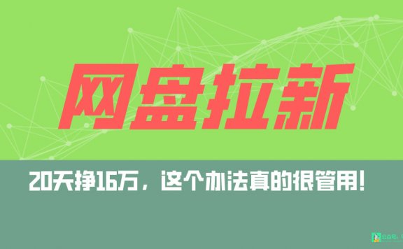网盘拉新+私域全自动玩法,0粉起号,小白可做,当天见收益,已测单日破5000