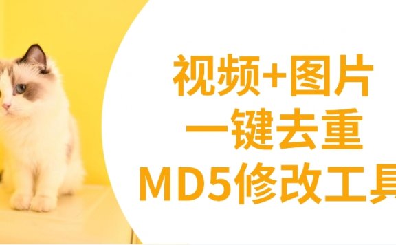 视频MD短视频处理助手:视频+图片一键去重MD5修改工具