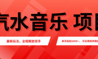 汽水音乐人项目,新手单月5000+,最新玩法全程解放双手,电脑无脑去跑播放量